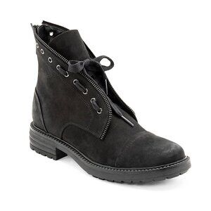 BLONDO Harper Black Waterproof Nubuck Leather Ankle Boots